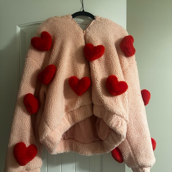 Sugar Thrillz Pink Jacket with Red Heart Accents - Picture 2 of 5
